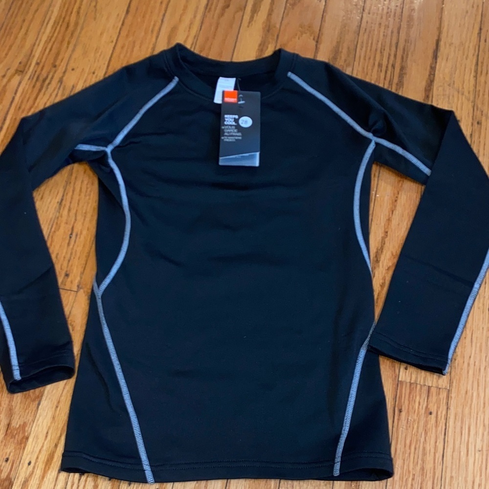Sport Fashion Black Long Sleeve Top